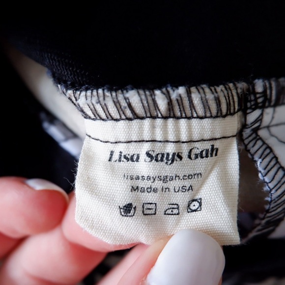 sold- LISA SAYS GAH! Robyn Jeans in Black Daisy Check - Picture 12 of 13